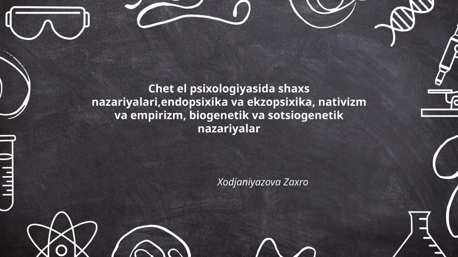 Chet el psixologiyasi