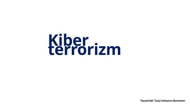 Kiberterrorizm