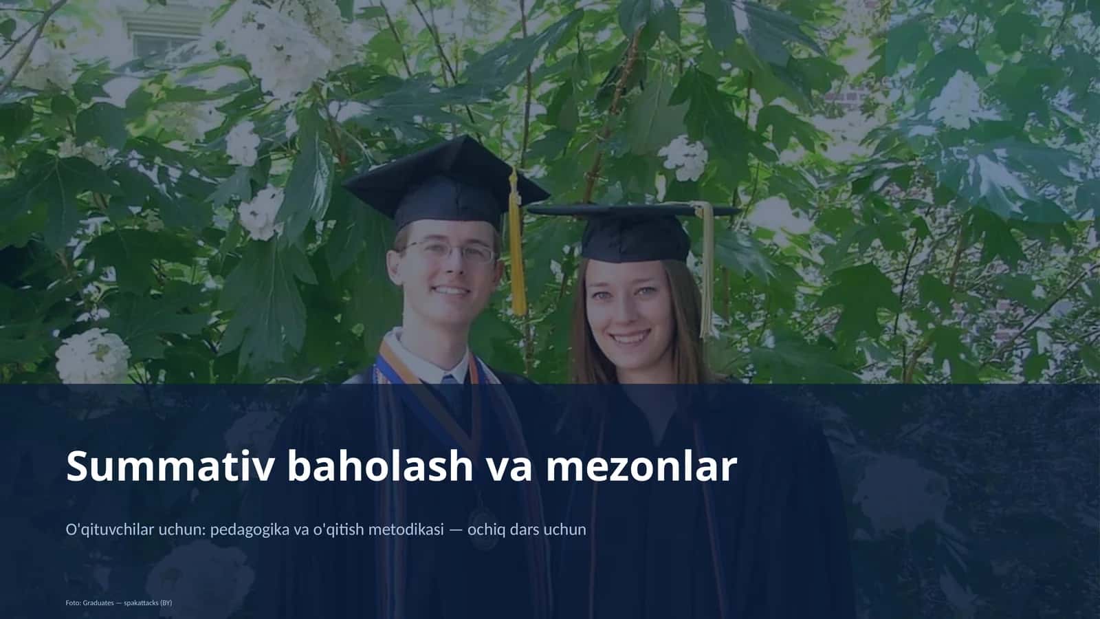 Summativ baholash va mezonlar