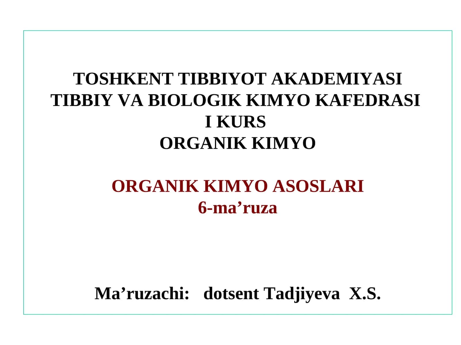 Kursorganik Kimyo Organik Kimyo Asoslari