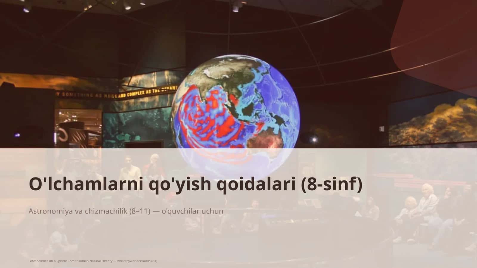 O'lchamlarni qo'yish qoidalari (8-sinf)