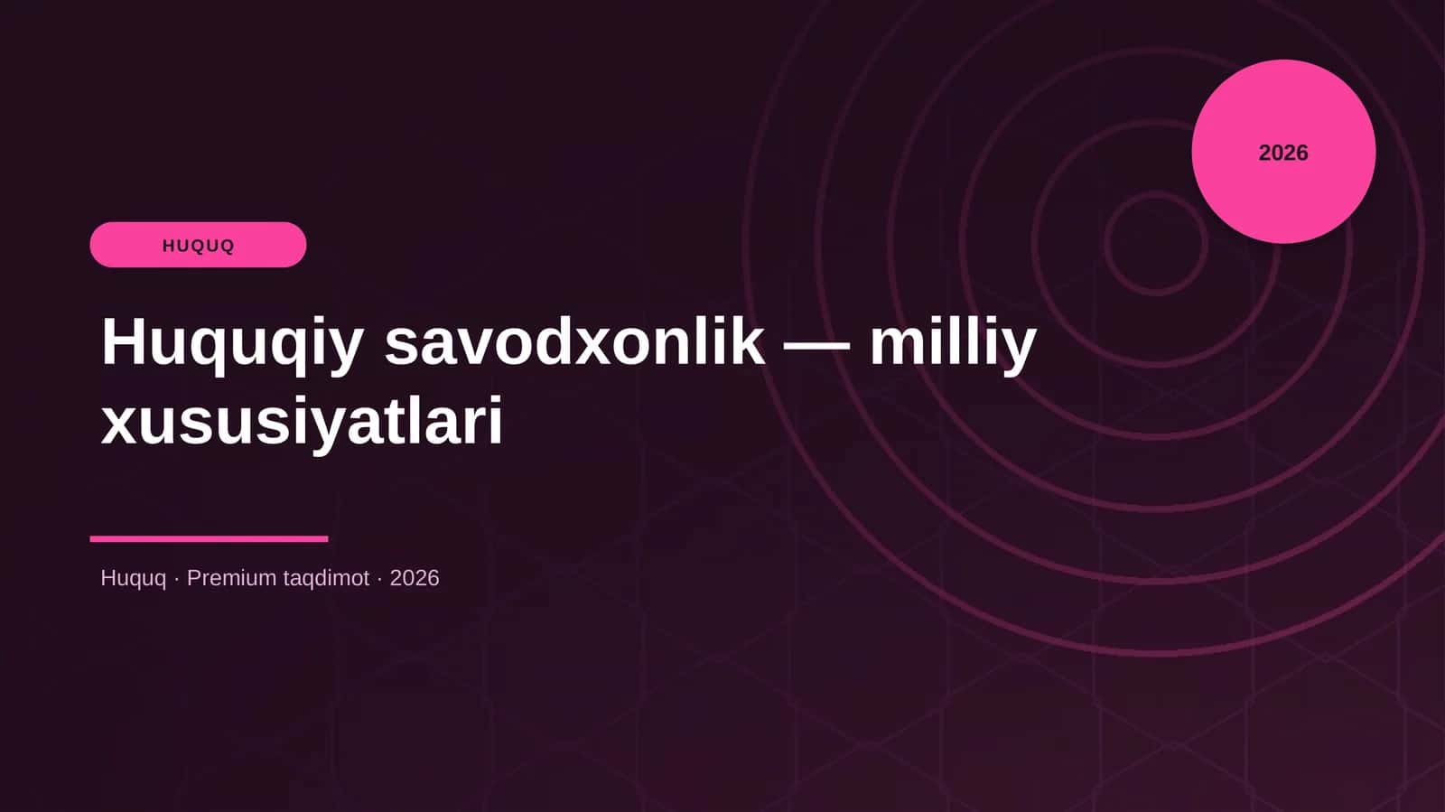 Huquqiy savodxonlik — milliy xususiyatlari