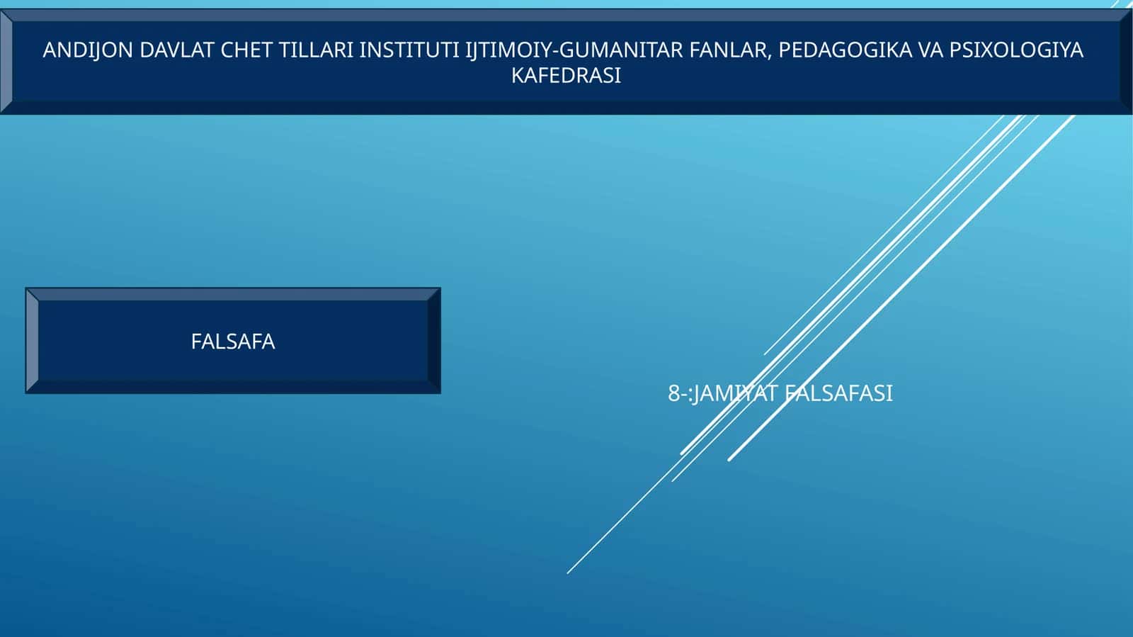 Jamiiyat falsafasi