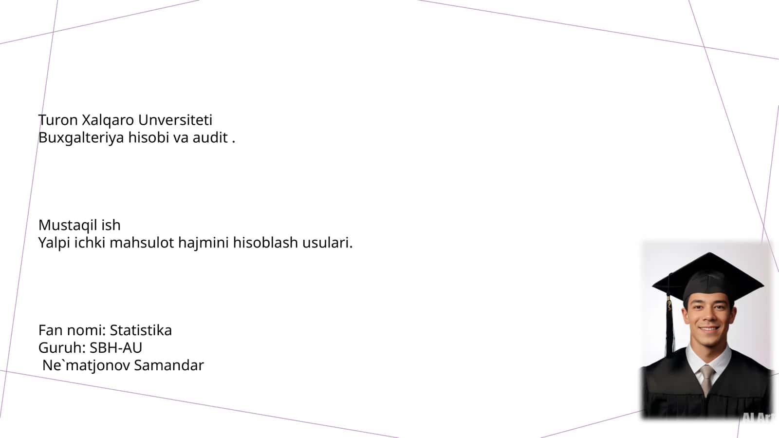 Yalpi ichki mahsulot hajmini hisoblash usullari