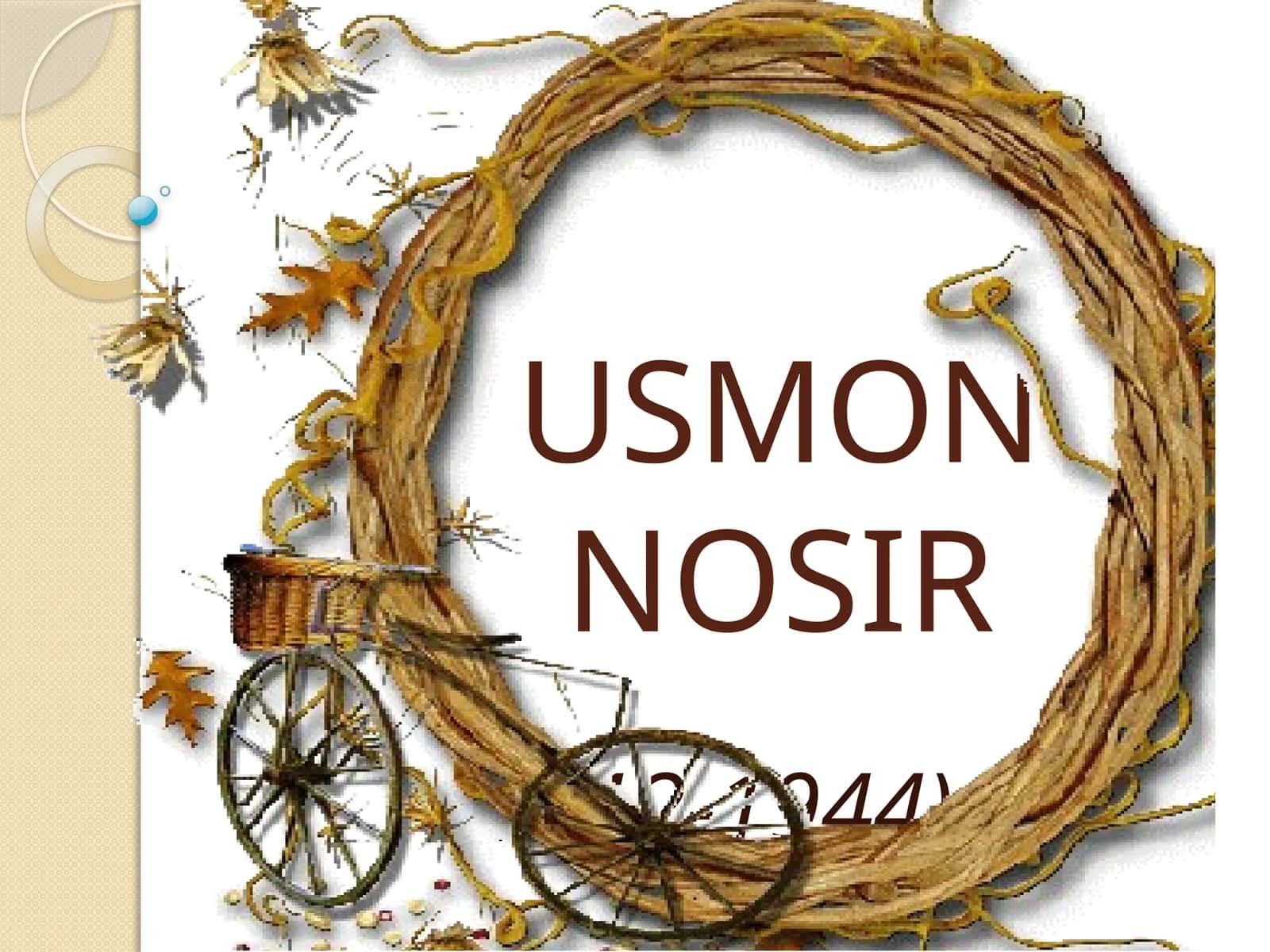 5-sinf Adabiyot fanidan Usmon Nosir mavzusida dars taqdimot