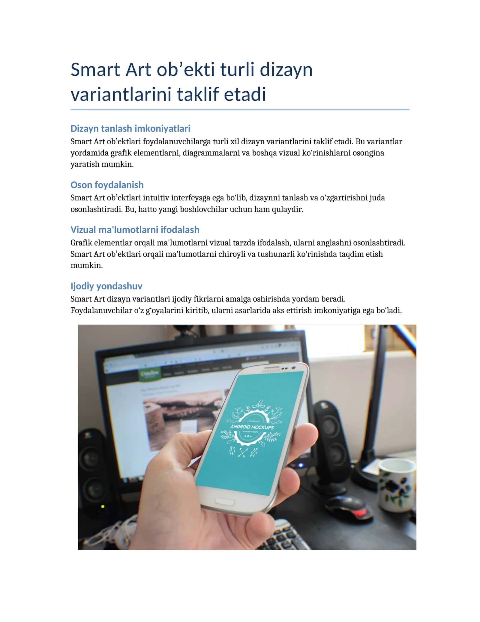 Smart Art obʼektlari
