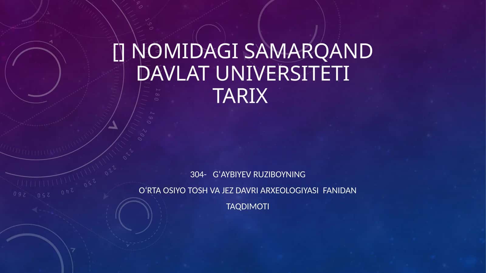 Oʻrta Osiyo Dailk Paleolit Davri madaniyat xususiyatlari