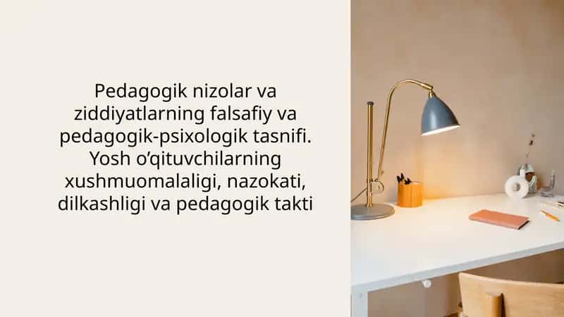 Pedagogik Nizolar va Ziddiyatlar