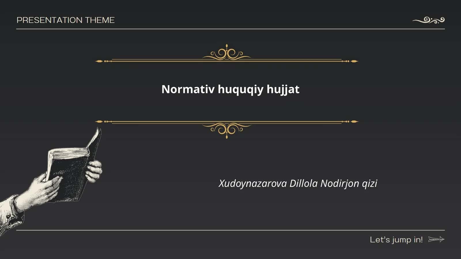 Normativ huquqiy hujjat
