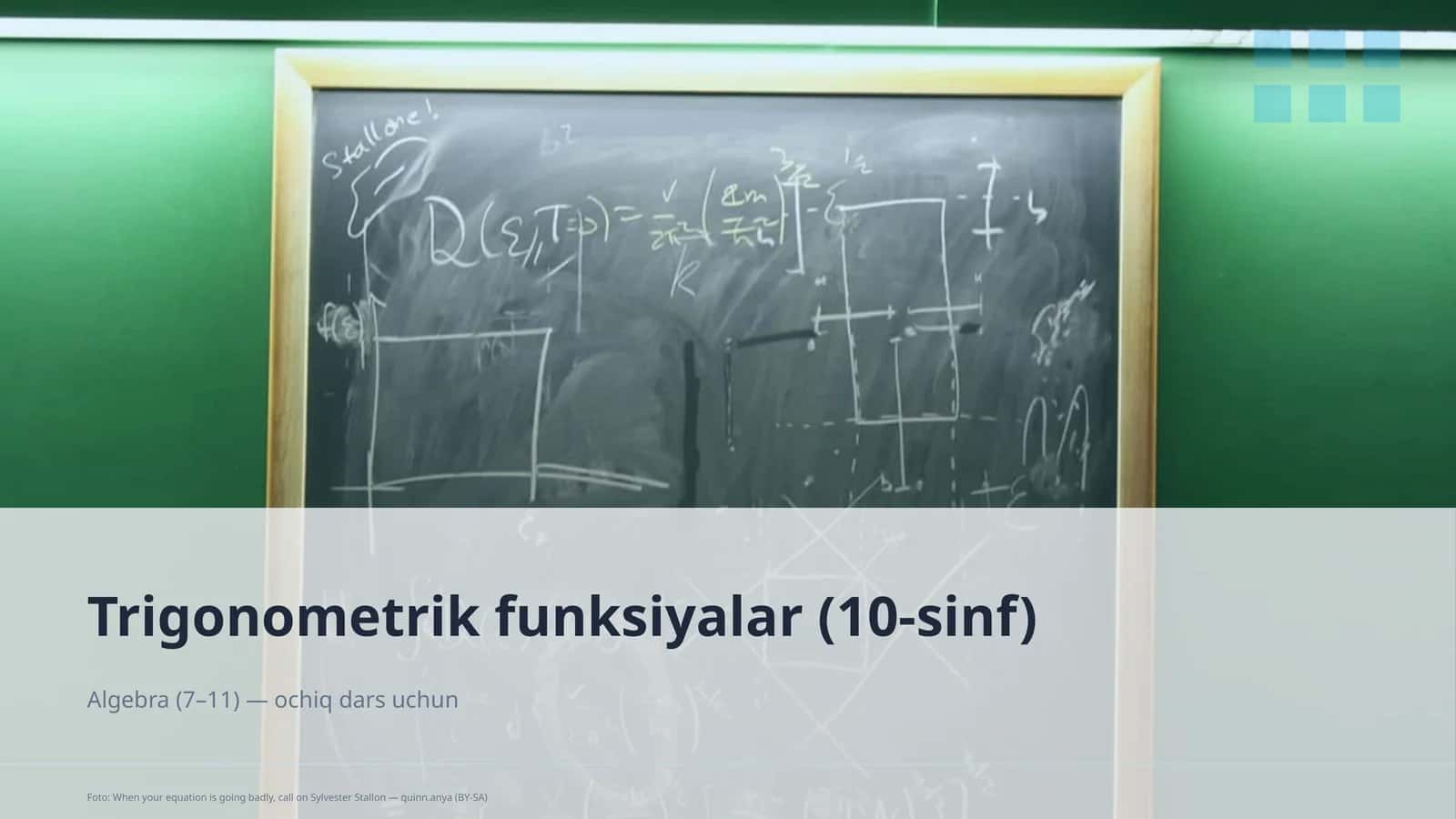 Trigonometrik funksiyalar (10-sinf)