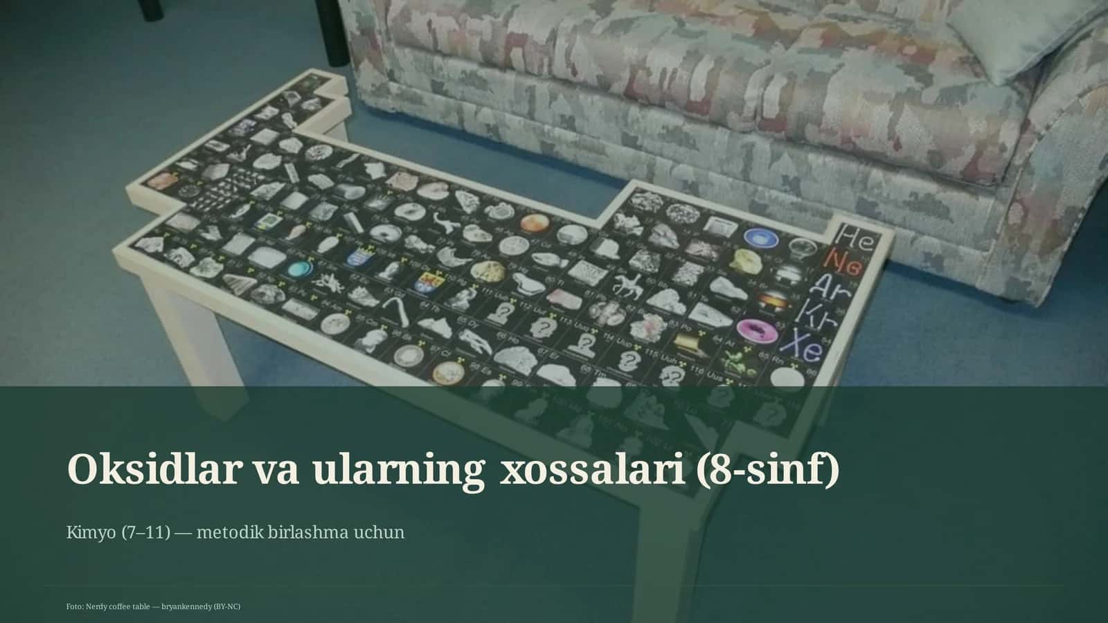 Oksidlar va ularning xossalari (8-sinf)