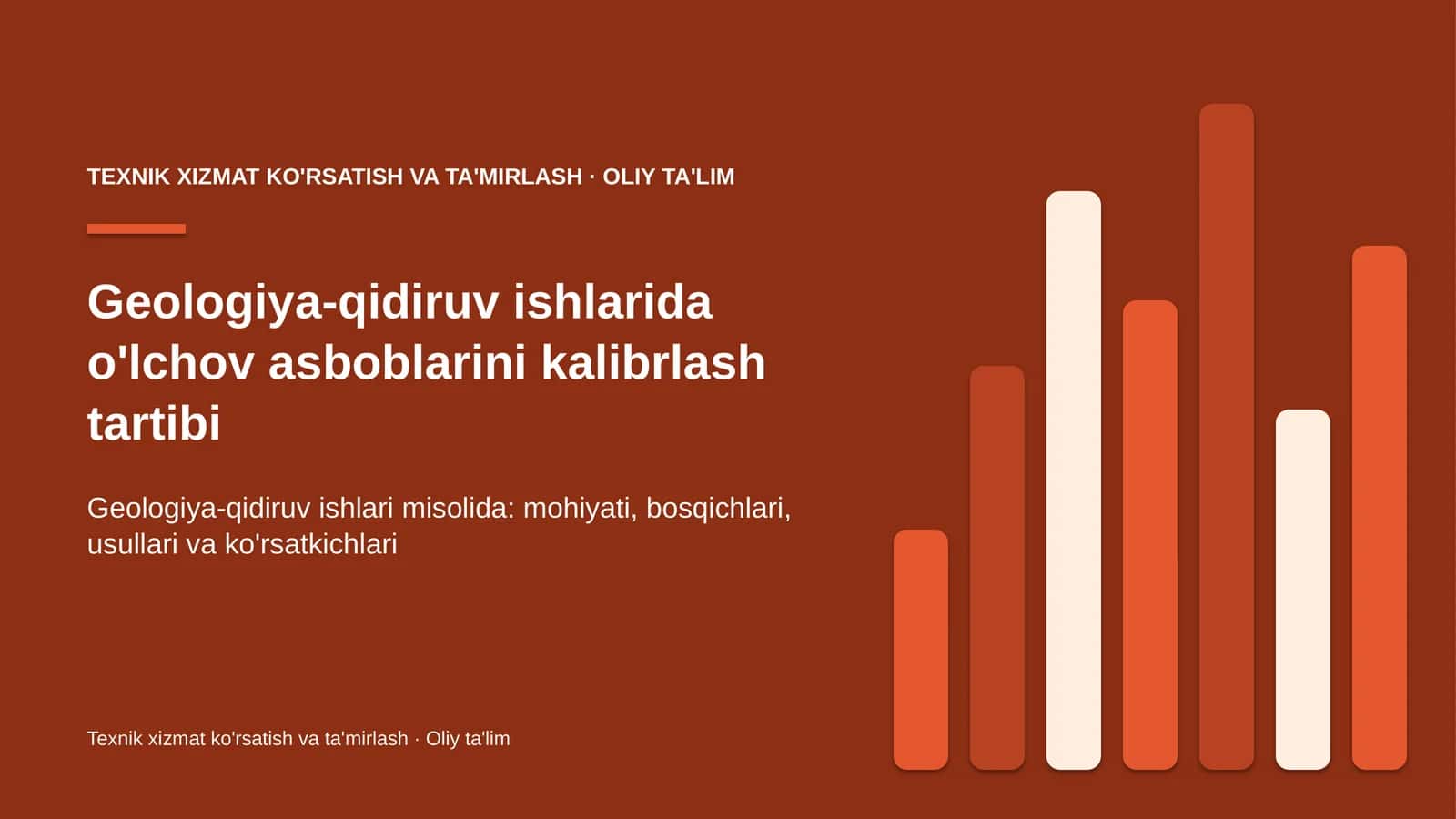 geologiya qidiruv ishlarida o'lchov asboblarini kalibrlash tartibi 8168