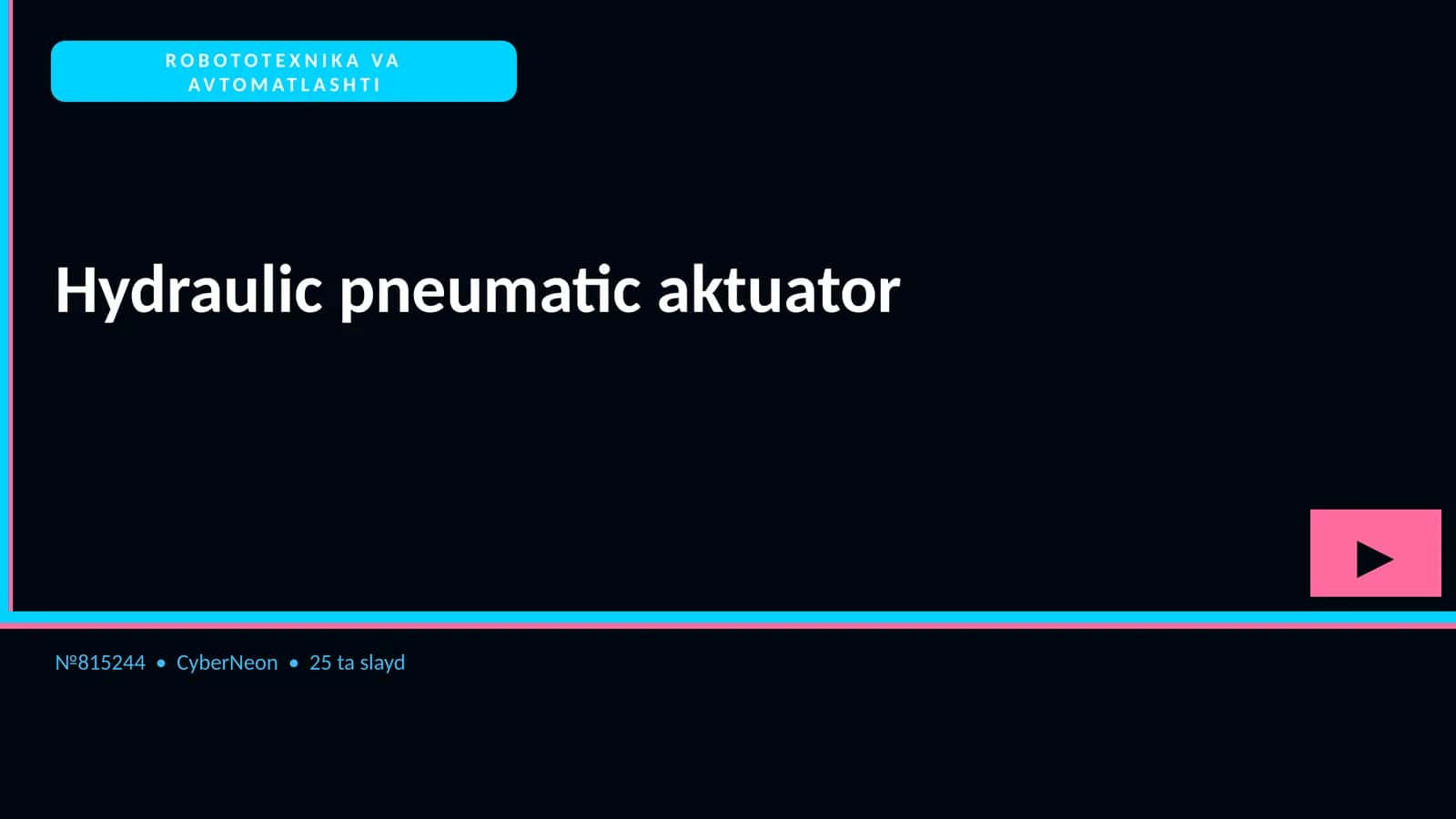 Hydraulic pneumatic aktuator