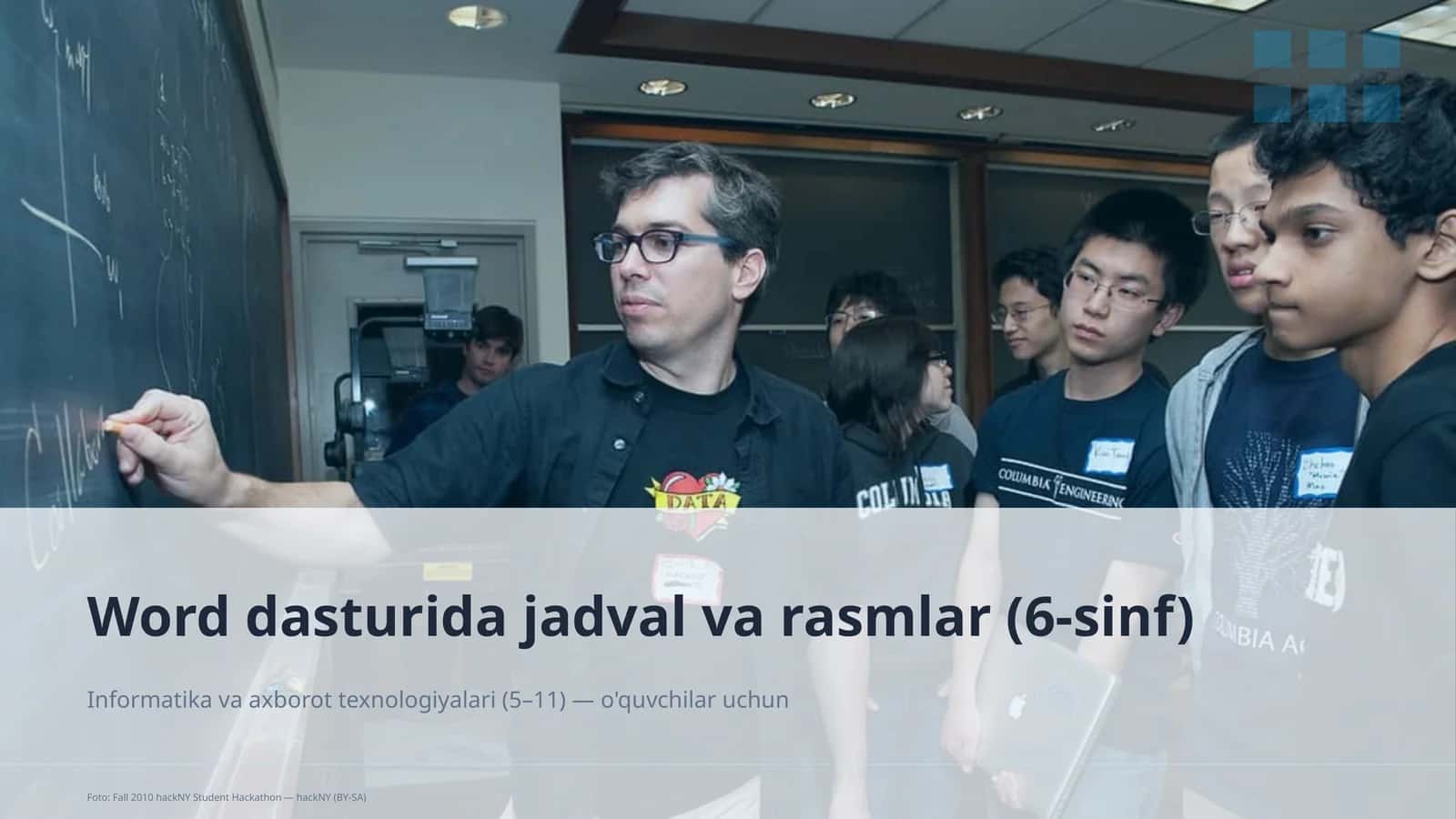 Informatika va axborot texnologiyalari (5–11) — o'quvchilar uchun