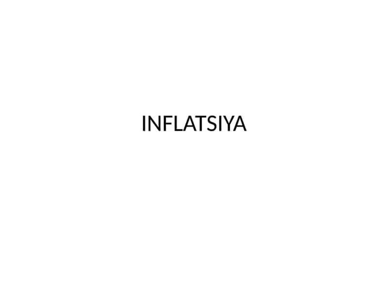 INFLATSIYA