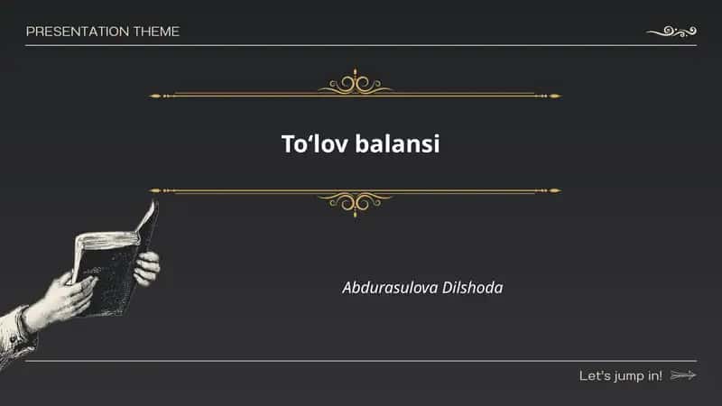 To‘lov balansi