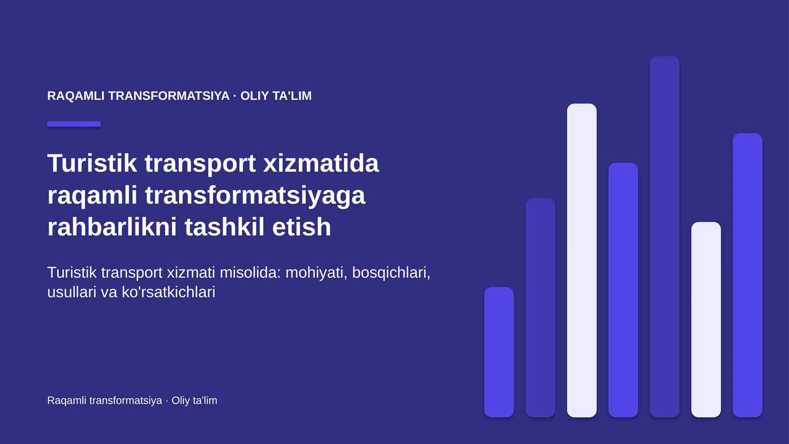 turistik transport xizmatida raqamli transformatsiyaga rahbarlikni tashkil etish 8660