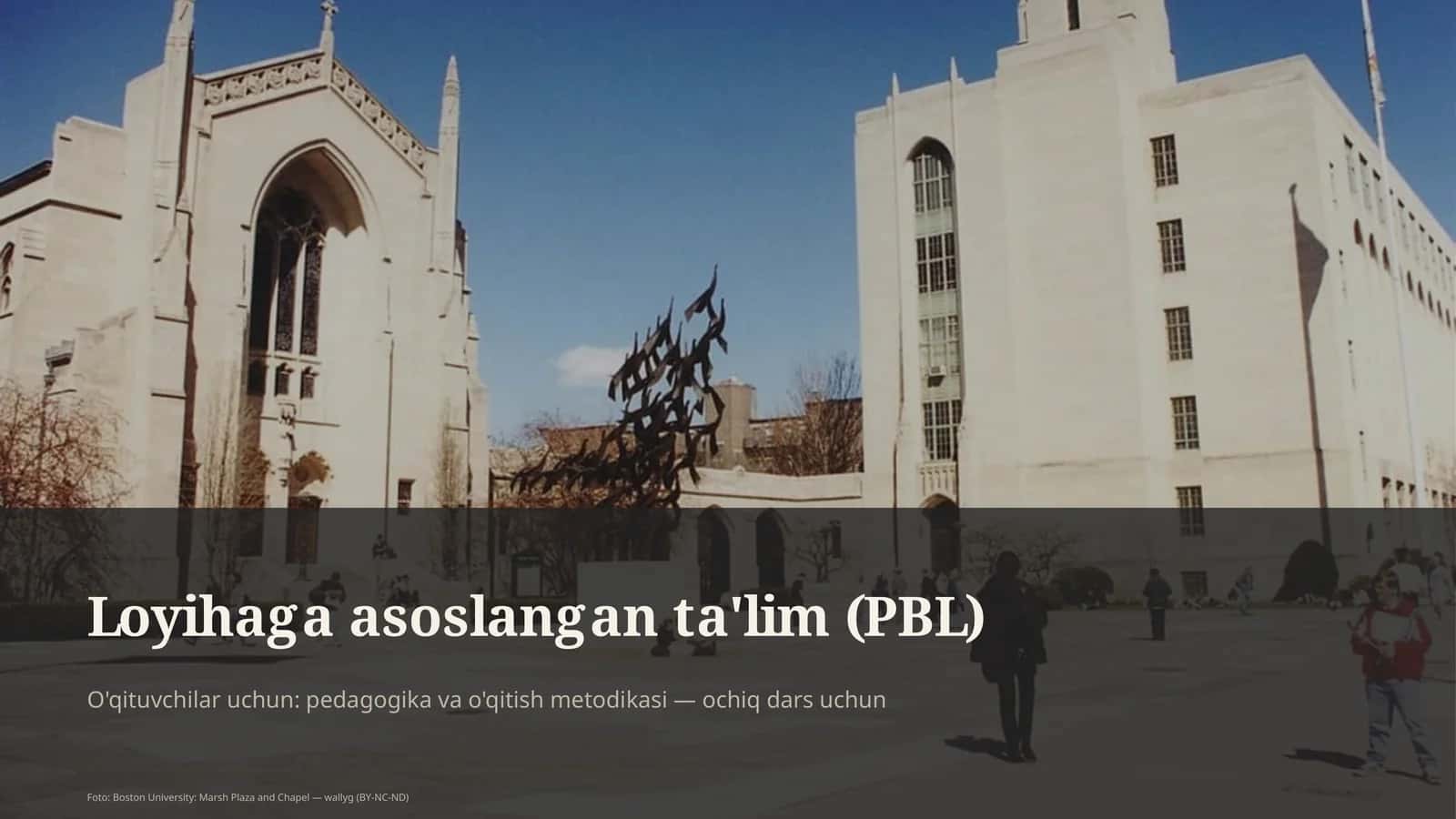 Loyihaga asoslangan ta'lim (PBL)