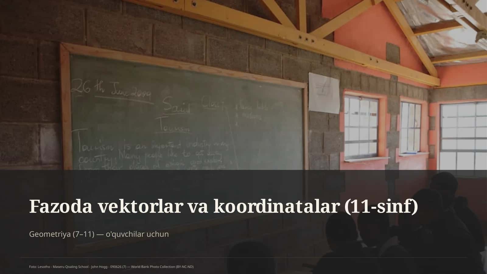 Fazoda vektorlar va koordinatalar (11-sinf)