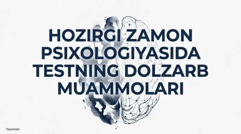 Psixologik testlarning asoslari