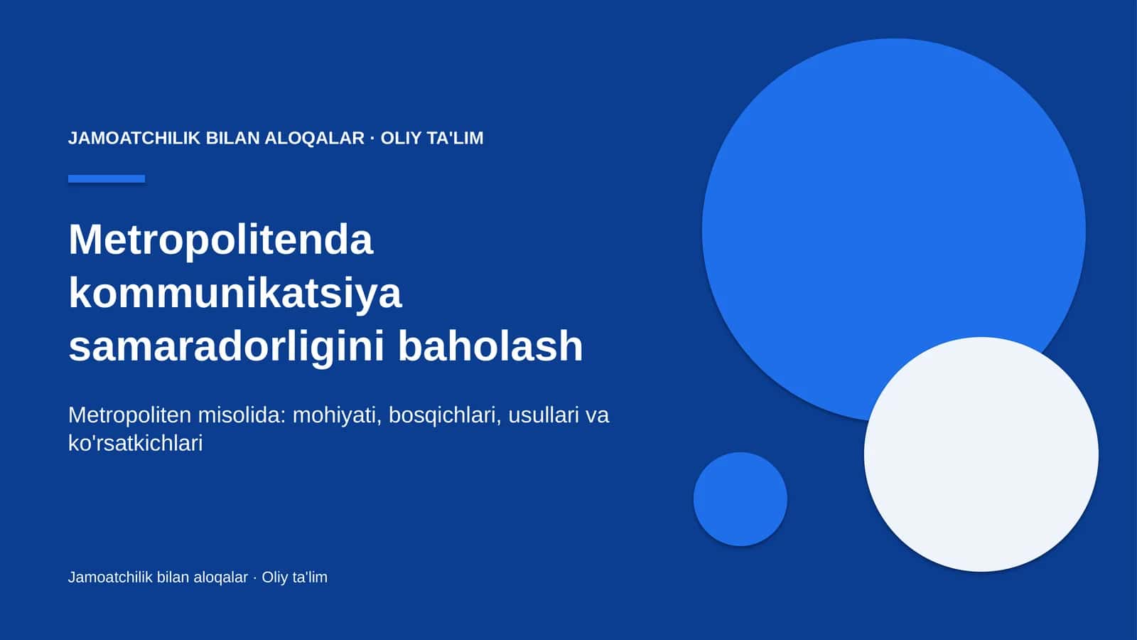metropolitenda kommunikatsiya samaradorligini baholash 5159