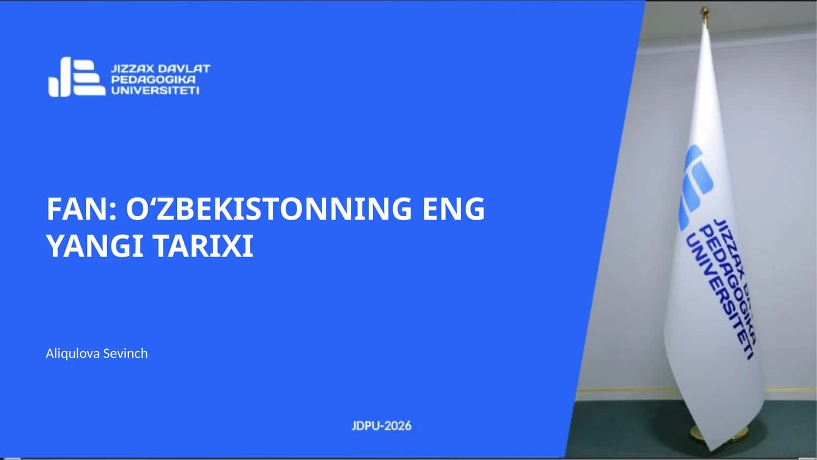 Oʻzbekistonning Eng Yangi Tarixi