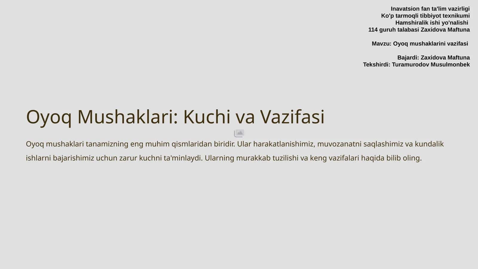 Oyoq Mushaklari: Kuchi va Vazifasi
