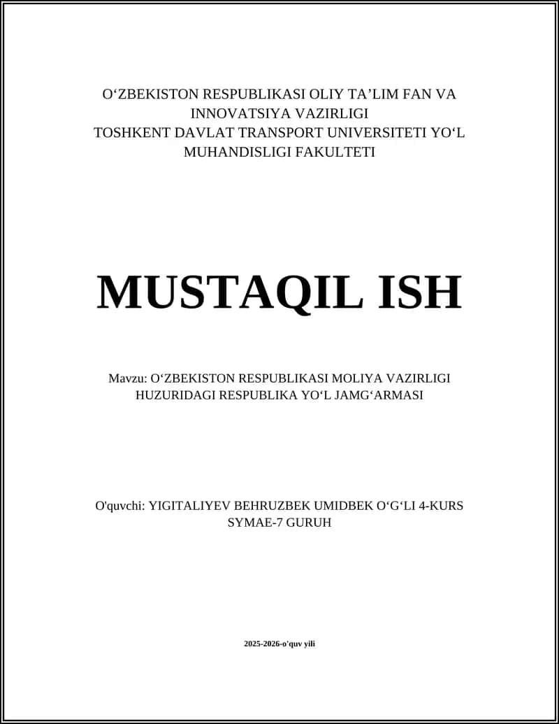 Respublika Yo‘l Jamg‘armasi