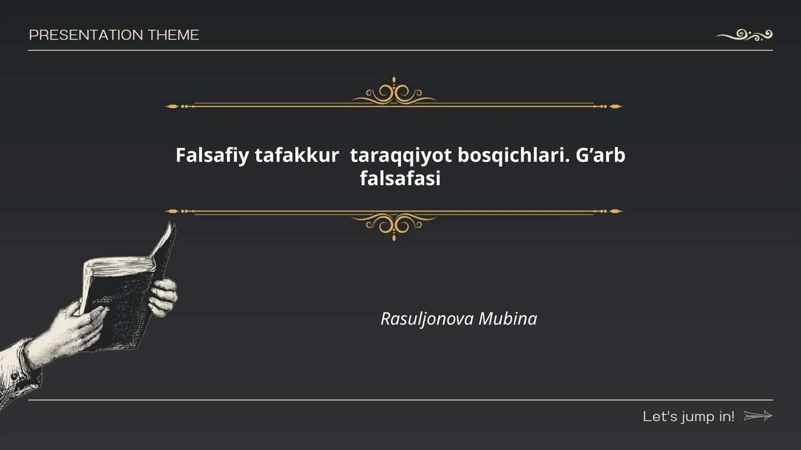 Falsafiy tafakkur taraqqiyot bosqichlari