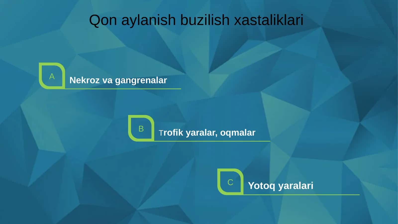Qon aylanishi buzilishi kasalliklari