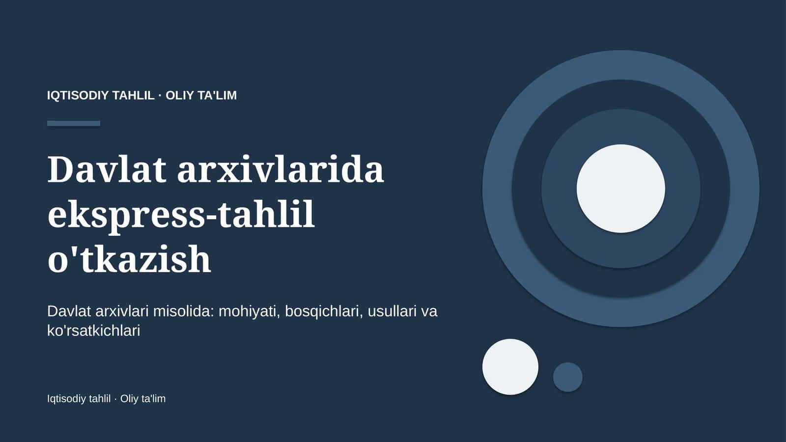 davlat arxivlarida ekspress tahlil o'tkazish 1365