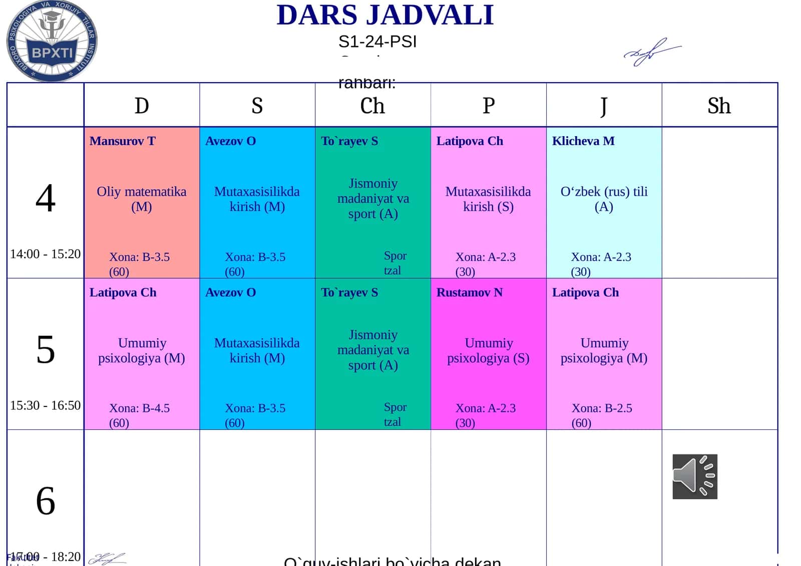 DARS JADVALI