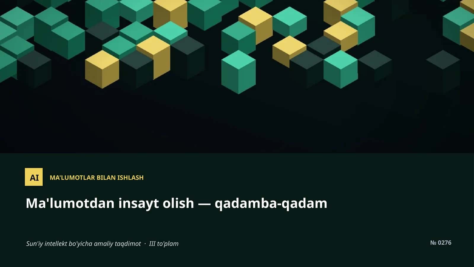 Ma'lumotdan insayt olish