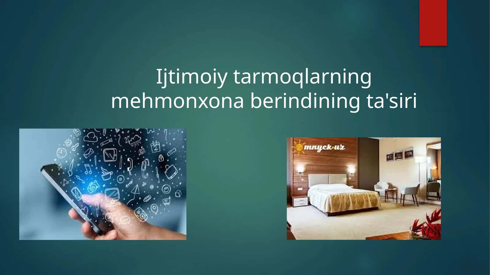 Ijtimoiy tarmoqlarning mehmonxona berindining ta'siri