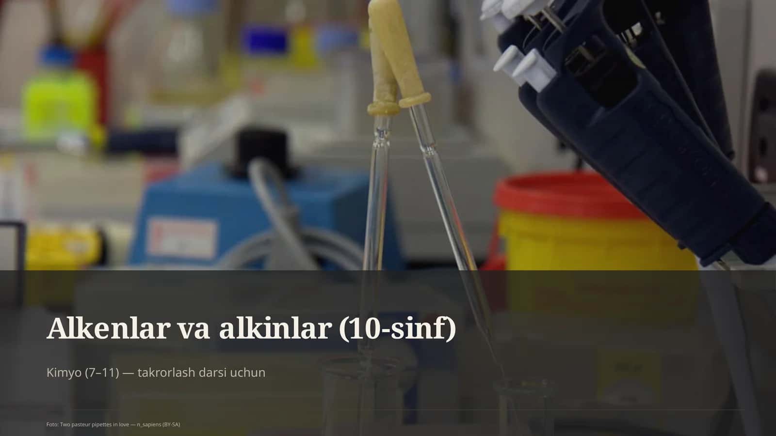 Alkenlar va alkinlar (10-sinf)