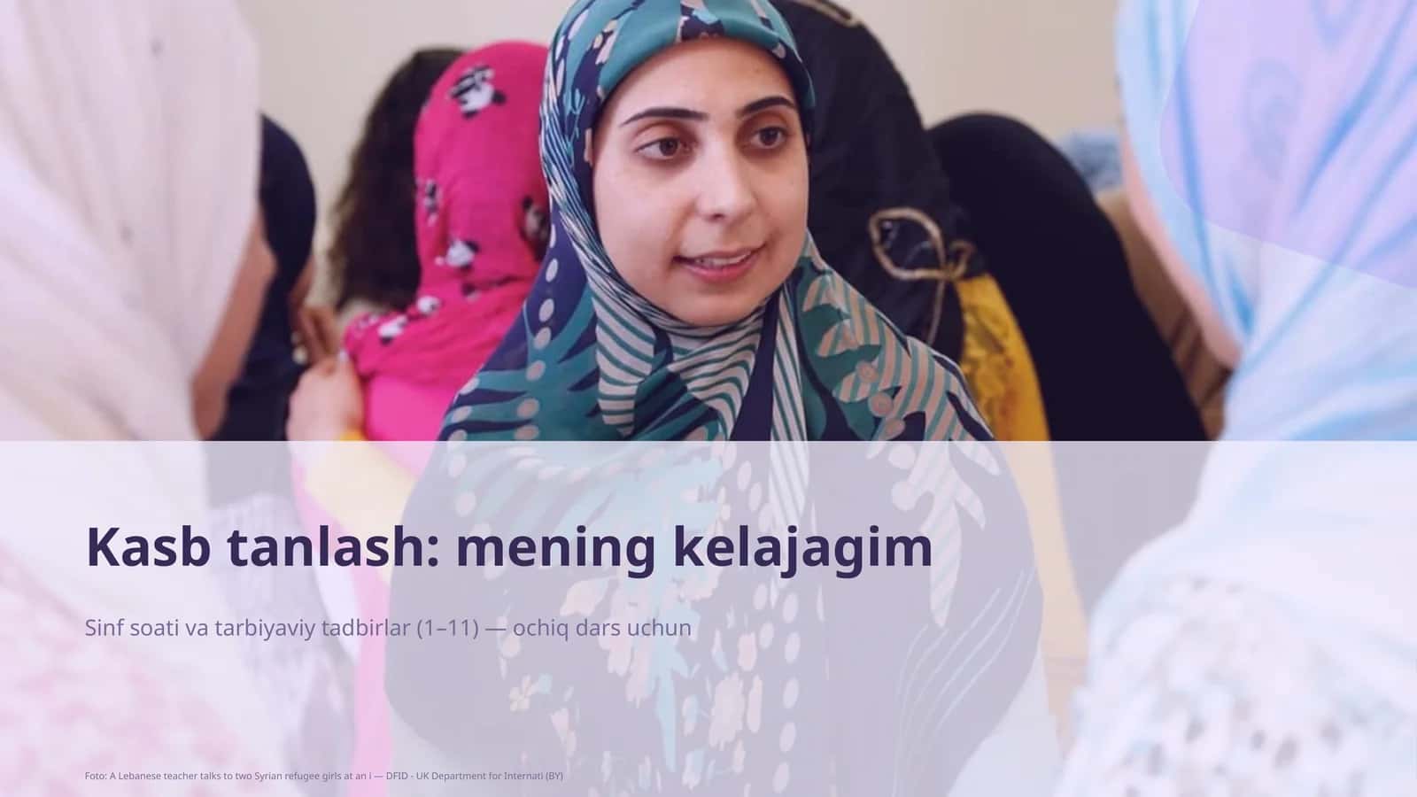 Sinf soati va tarbiyaviy tadbirlar (1–11) — ochiq dars uchun