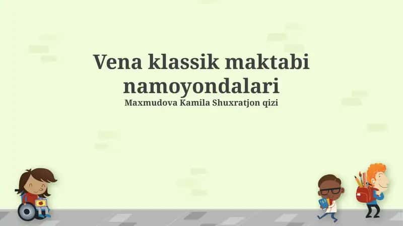 Vena klassik maktabi namoyondalari