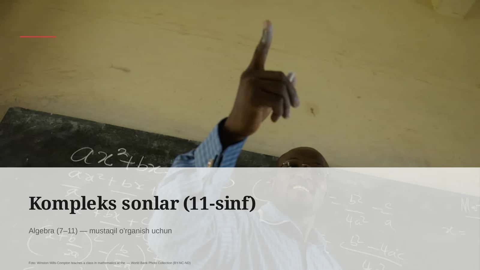 Kompleks sonlar (11-sinf)