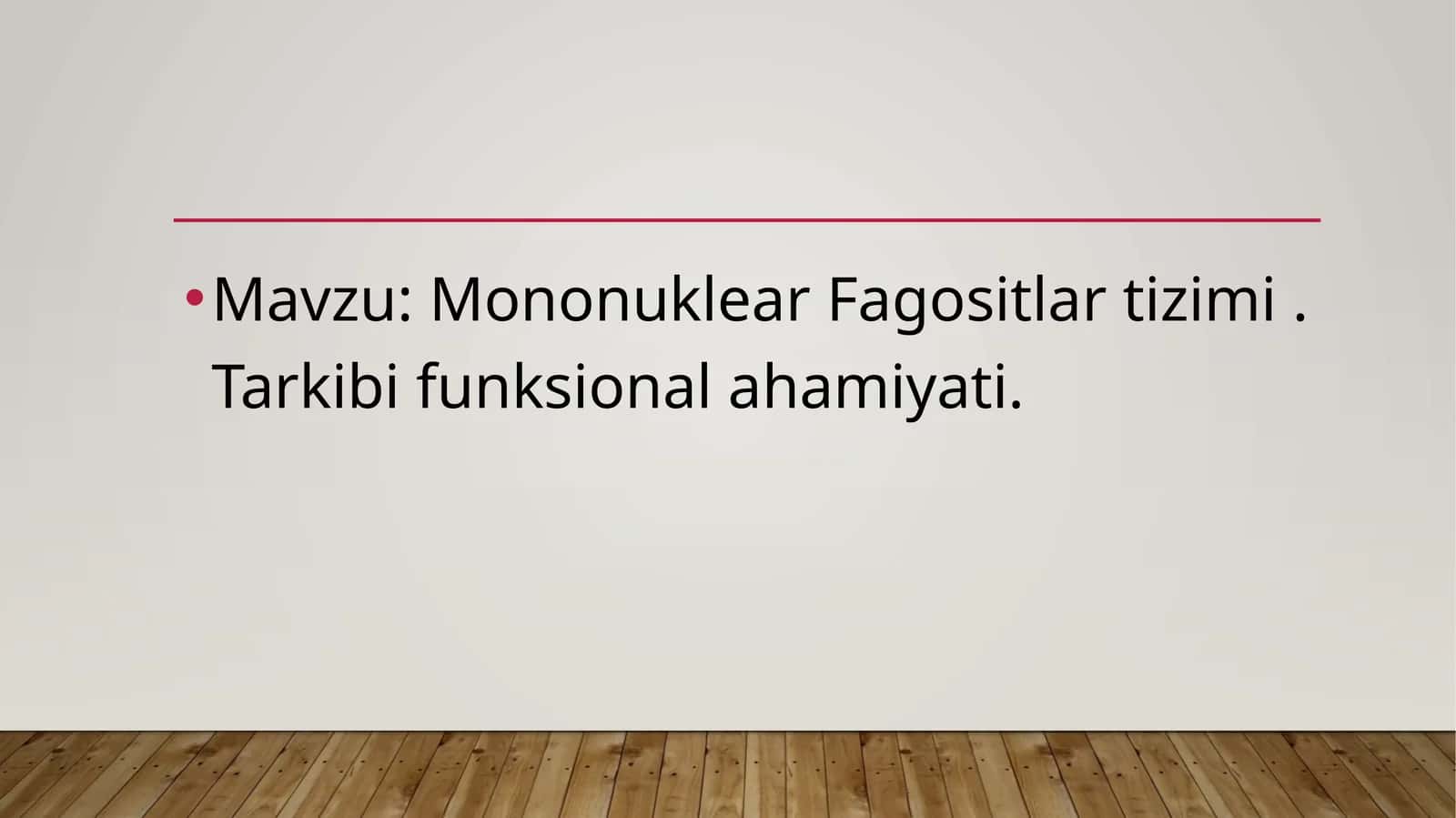 Mononuklear Fagositlar tizimi