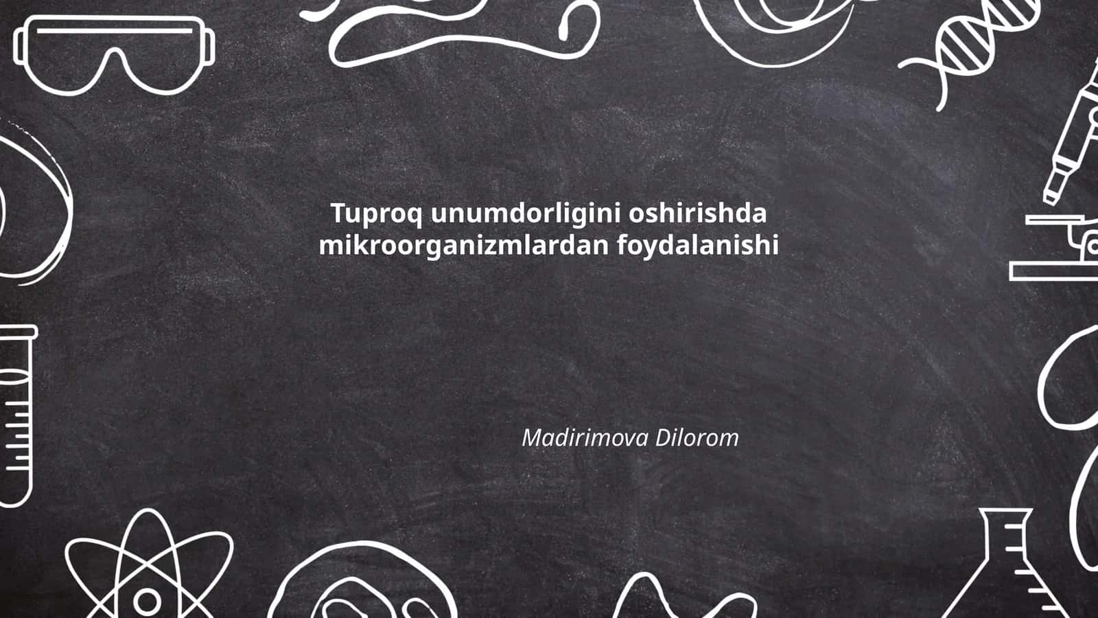 Mikrobiologik preparatlardan foydalanish