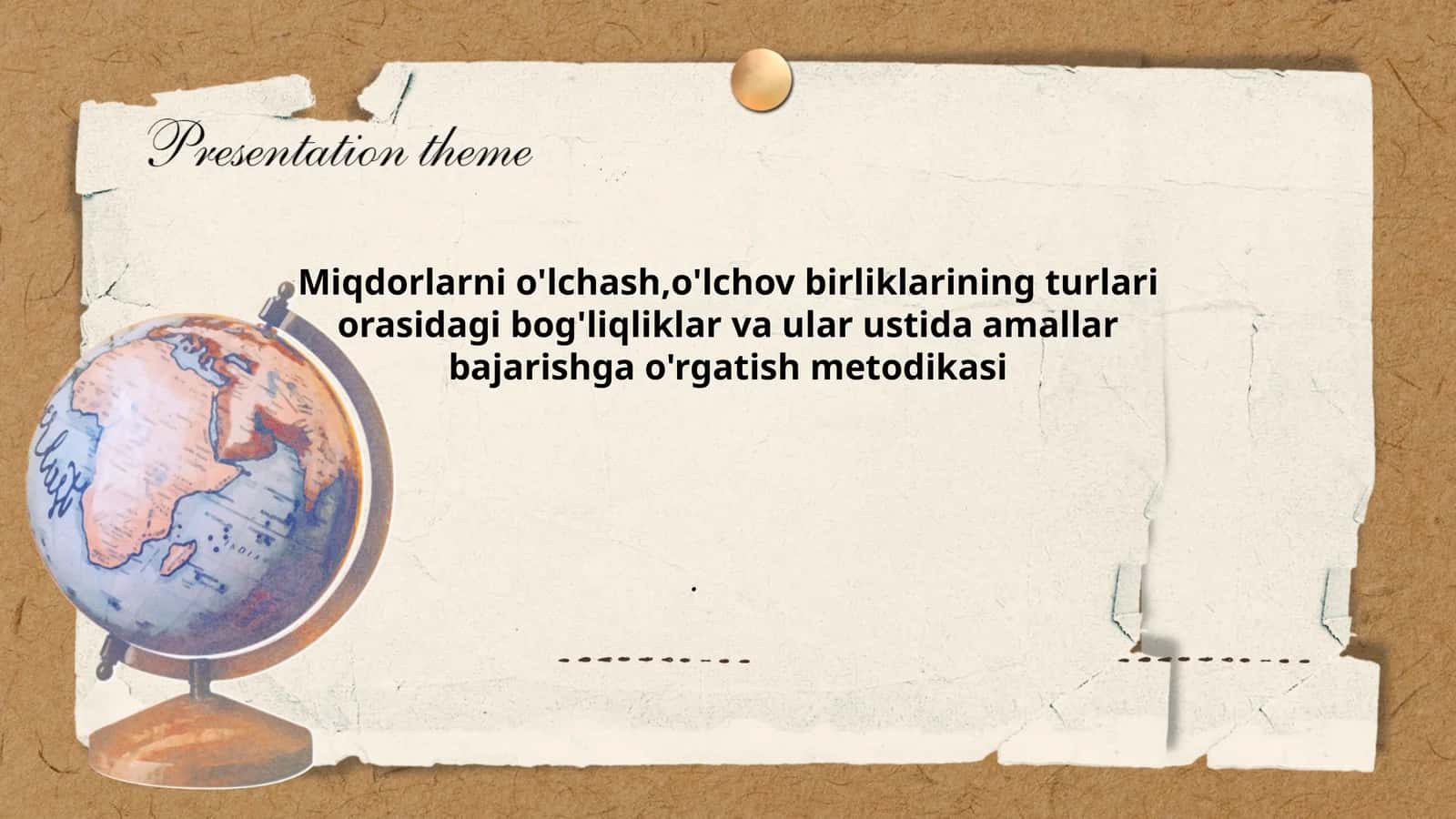 Miqdorlarni o'lchash,o'lchov birliklarining turlari orasidagi bog'liqliklar va ular ustida amallar bajarishga o'rgatish metodikasi