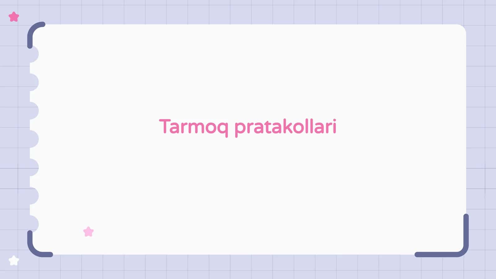Tarmoq pratakollari