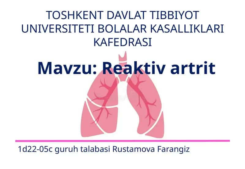 Reaktiv artrit