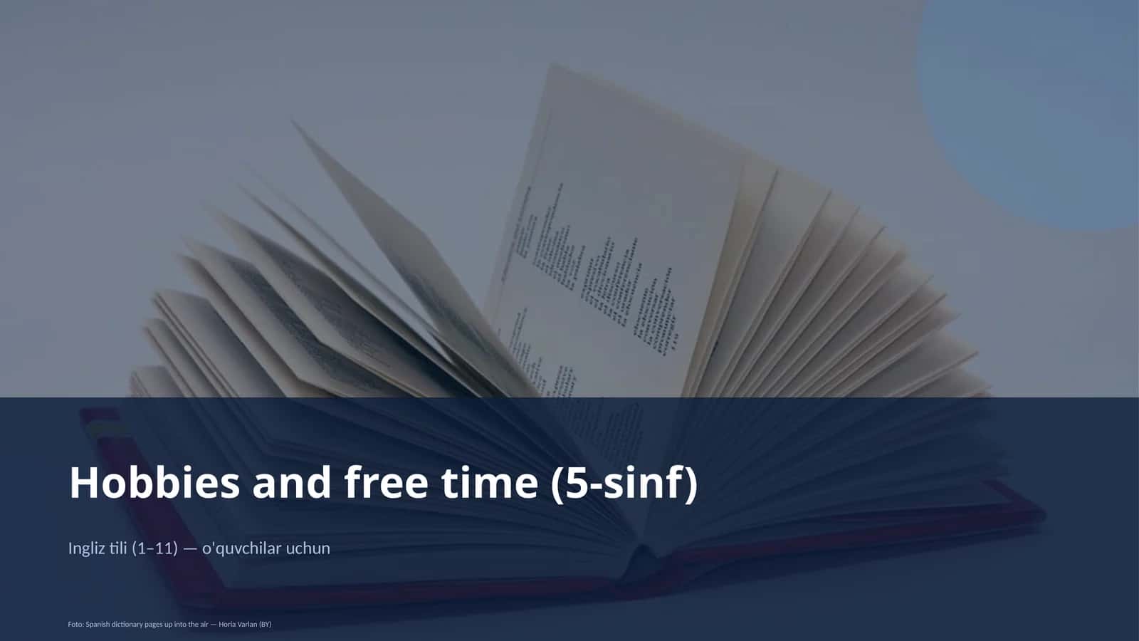 Hobbies and free time (5-sinf)