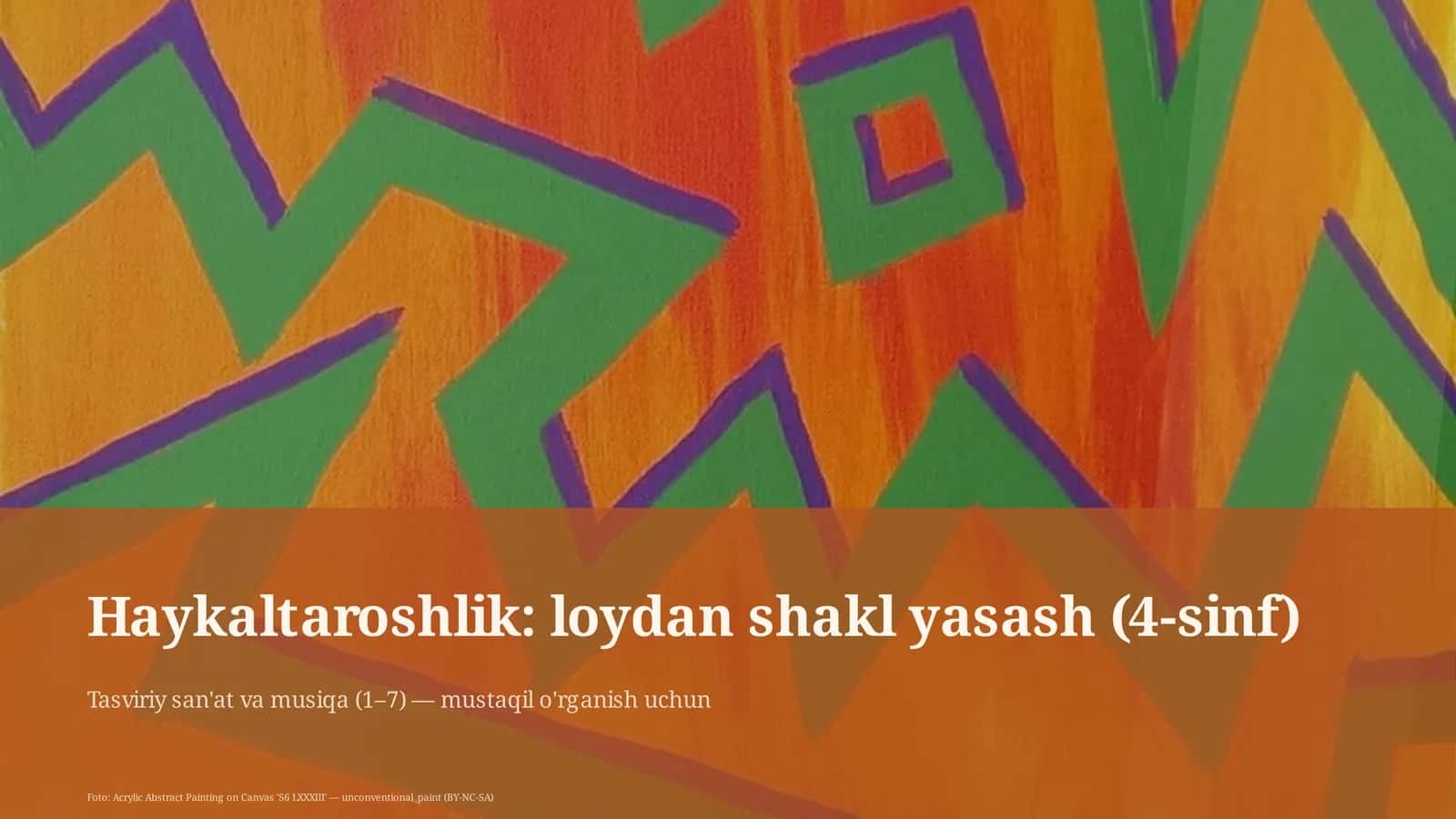 Foto: Acrylic Abstract Painting on Canvas 'S6 LXXXIII'