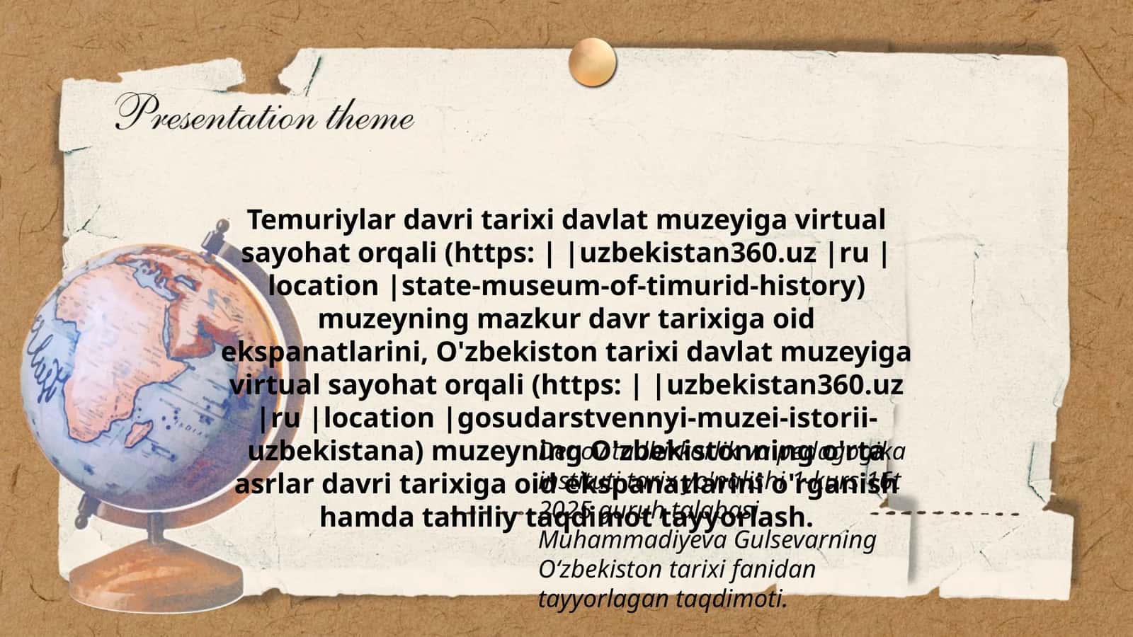 Temuriylar davri tarixi davlat muzeyi