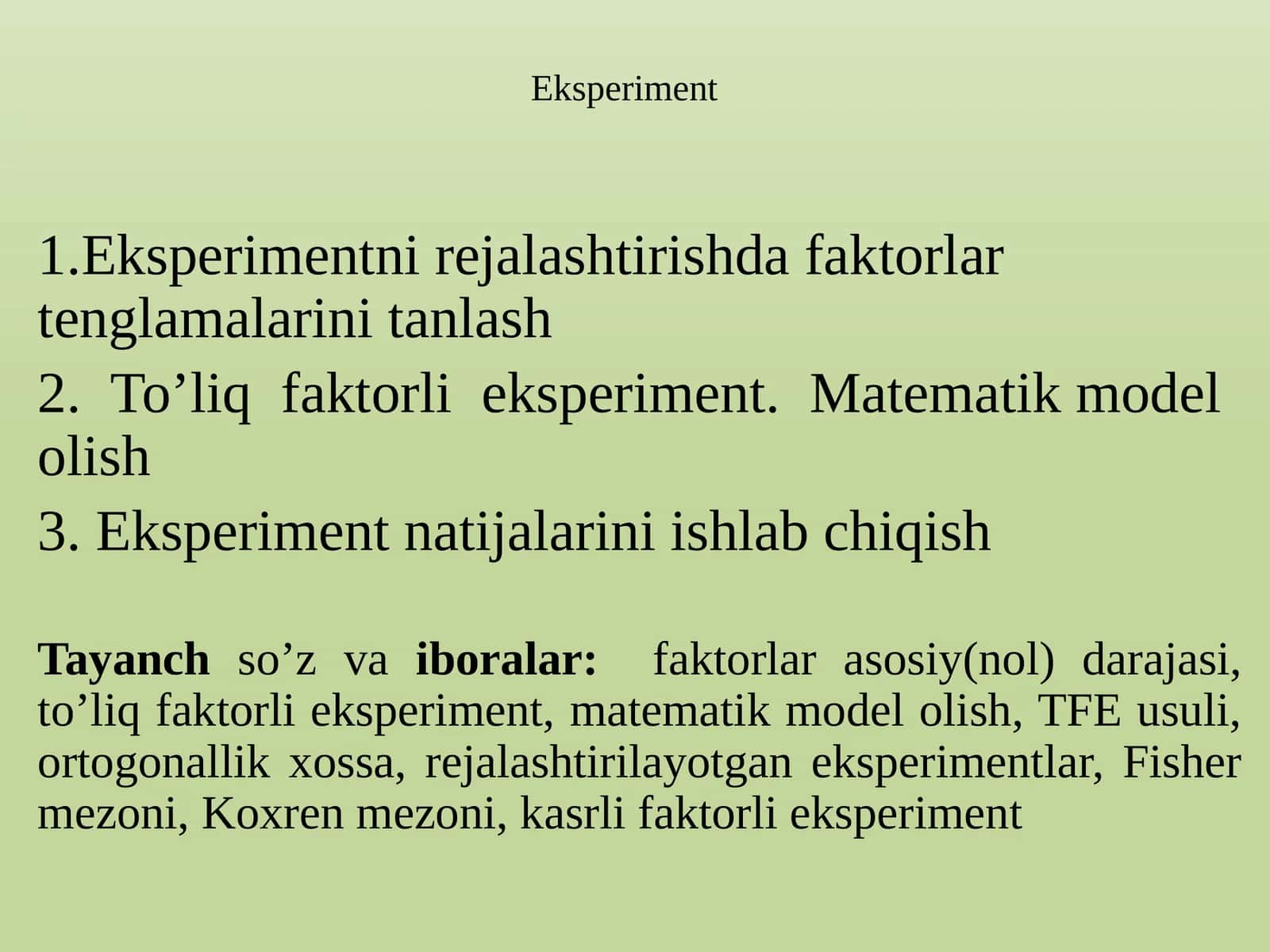 Eksperiment