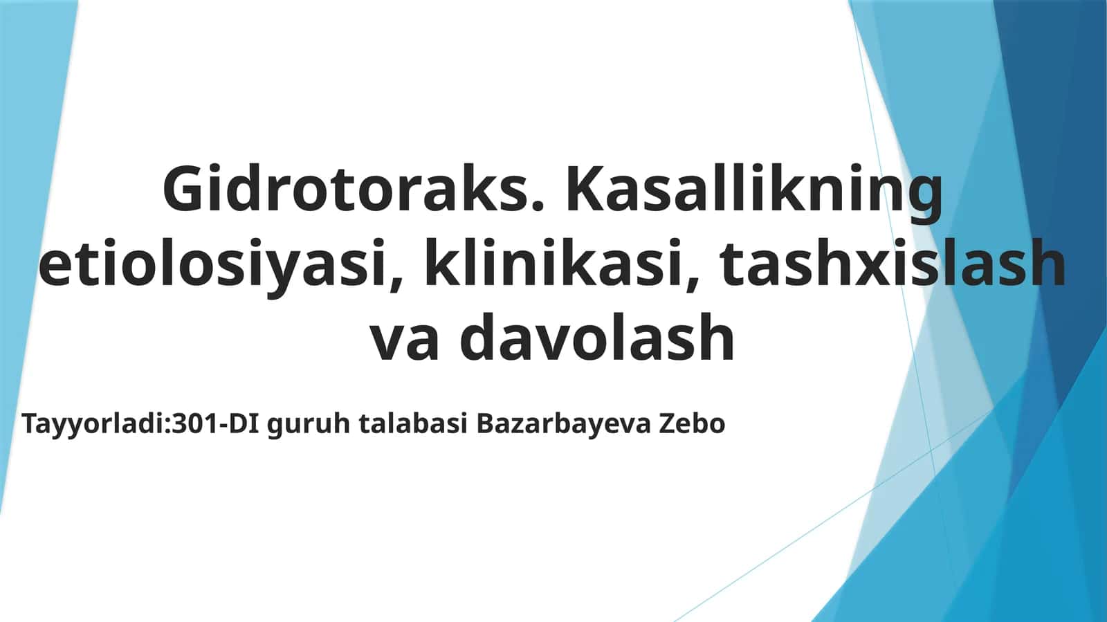 Gidrotoraks
