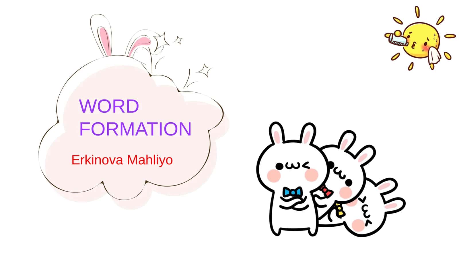 WORD FORMATION