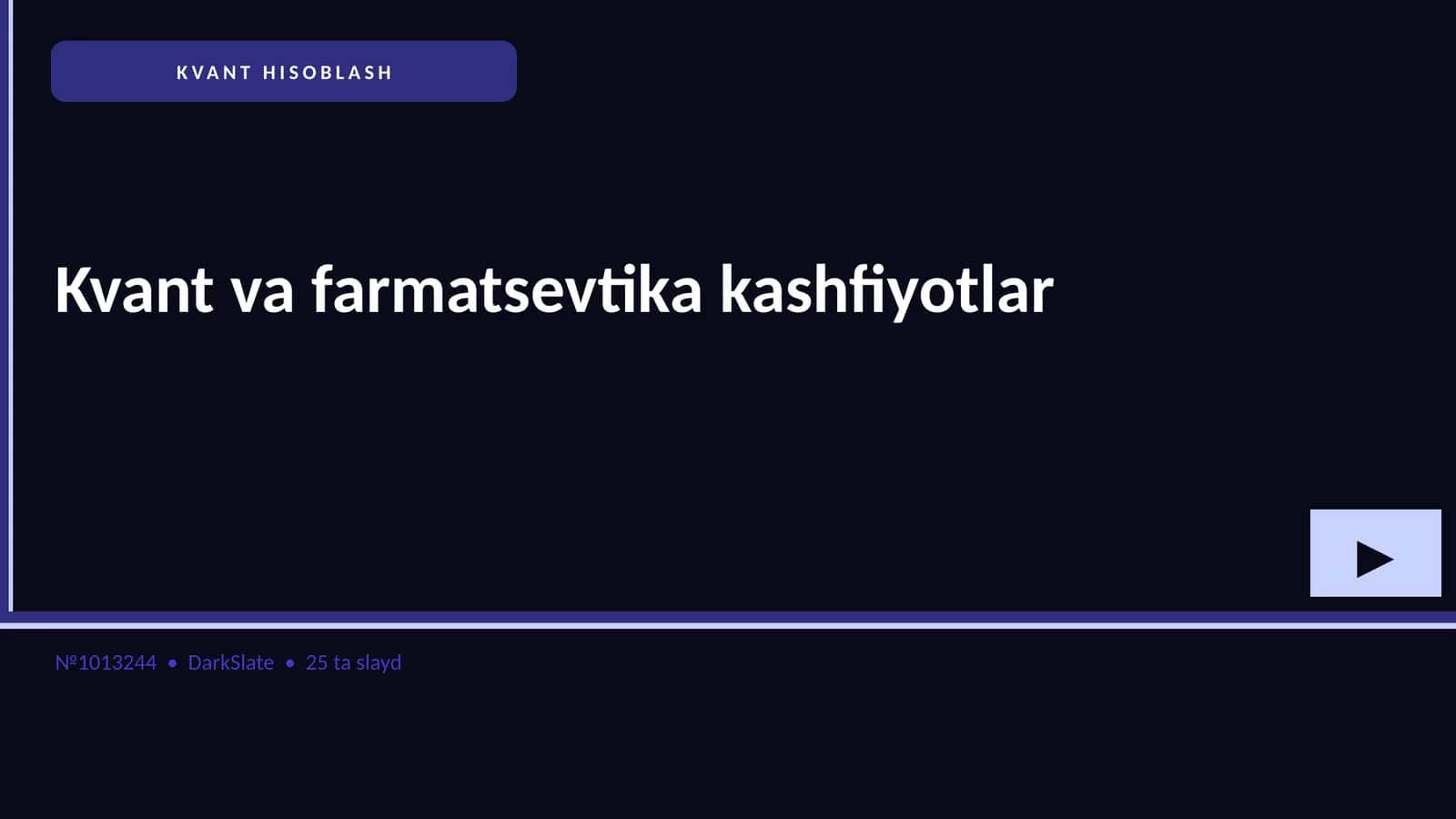 KVANT HISOBLASH